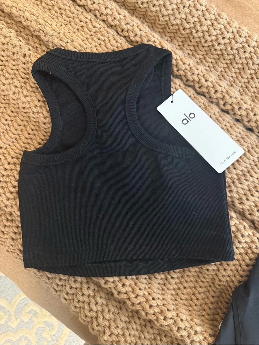 ALO Yoga Black Aspire Tank